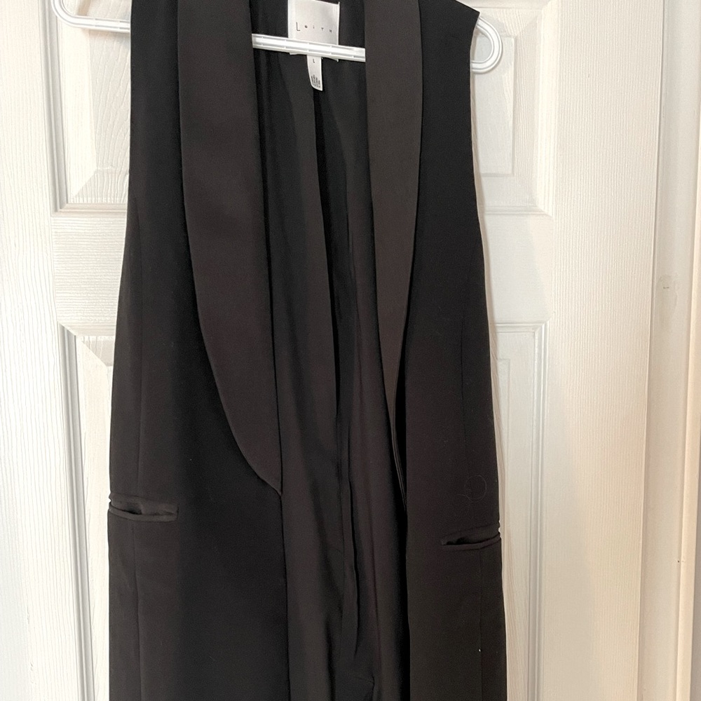 Leith long vest cardi
